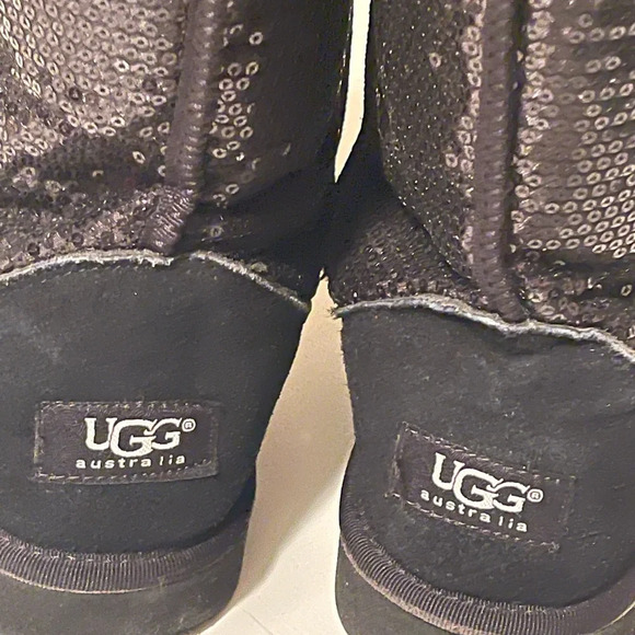 COPY -  beautiful shiny sparkle boots. black color - Picture 7 of 13